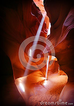 Antelope Canyon Page Arizona Stock Photo