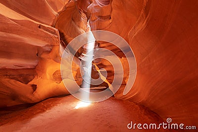 Scenic view at Canyon Antelope near Page, Arizona USA Stock Photo