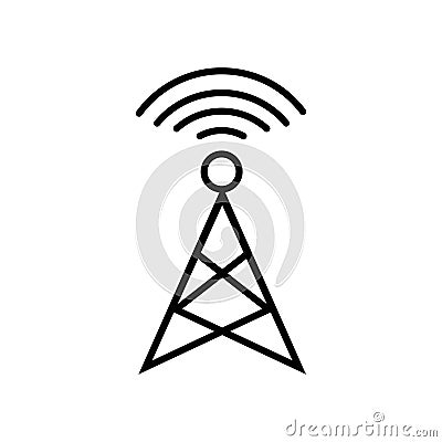 Antena icon. Media element icon Stock Photo