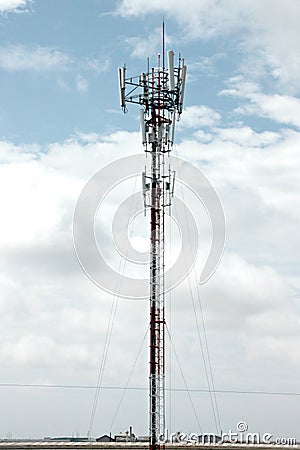 Antenna array telephone. Stock Photo