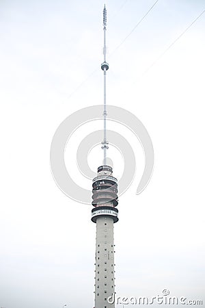 Antenna broadcast tower named Gerbrandytoren or Lopik in IJsselstein close to Utrecht in the Netherlands. Editorial Stock Photo