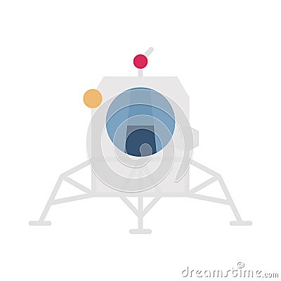 Lunar Flat vector icon which can easily modify or edit Vector Illustration