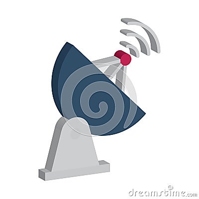 Antenna Isometric vector icon which can easily modify or edit Vector Illustration