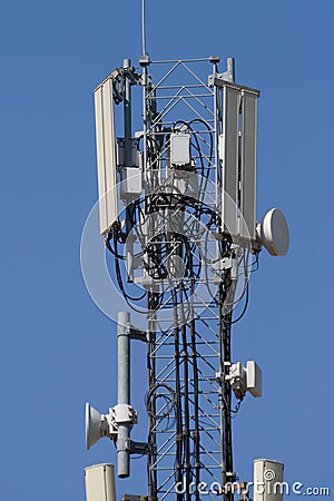 Antenna mobile communication. Stock Photo