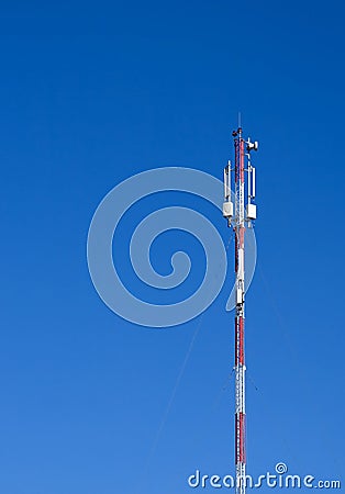 Antenna mobile communication. Stock Photo