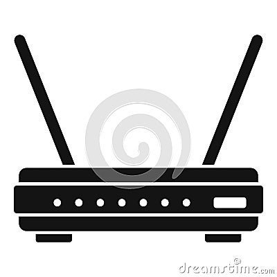 Antenna modem icon simple vector. Wifi internet Vector Illustration