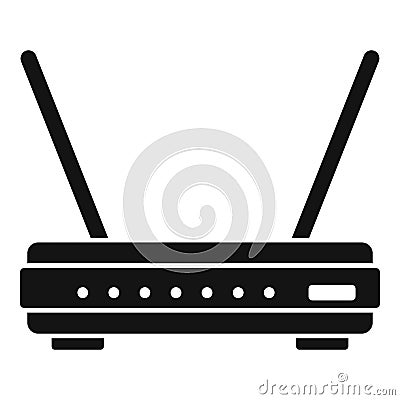 Antenna modem icon simple vector. Wifi internet Stock Photo
