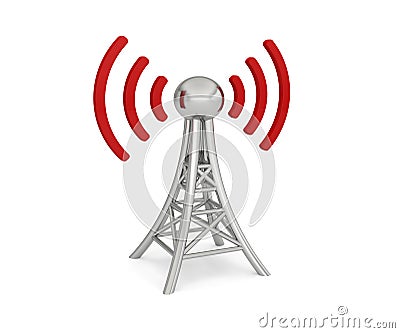 Antenna network 3G 4G 5G wireless Stock Photo