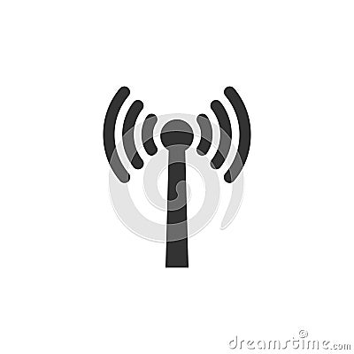 Antenna, network glyph vector icon Vector Illustration