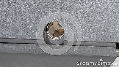 Antenna socket on a scanner Stock Photo