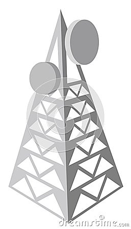 Antenna tower Vector Illustration