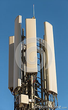 Antennas Mobile Phones Stock Photo