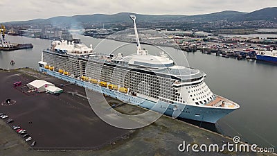 cruise ships moored in belfast