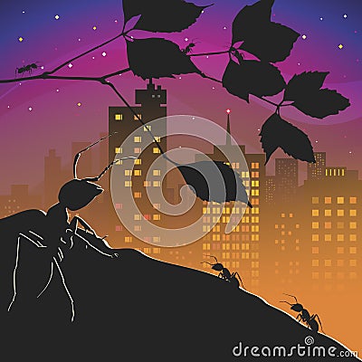 Anthill Vector Illustration