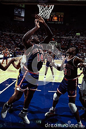 Anthony Mason and Patrick Ewing, New York Knicks Editorial Stock Photo