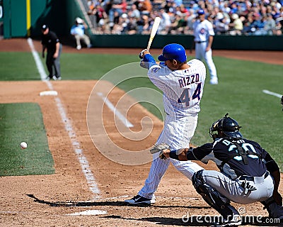 #44 Anthony Rizzo of the Chicago Cubs. Editorial Stock Photo