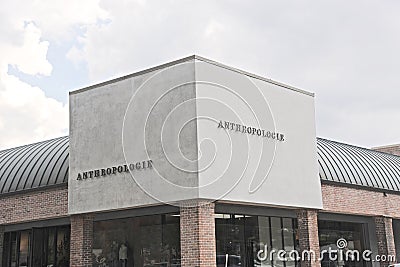 Anthropologie Company Sign Editorial Stock Photo