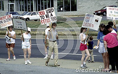 Anti abortion protesters Greenbelt, Md Editorial Stock Photo