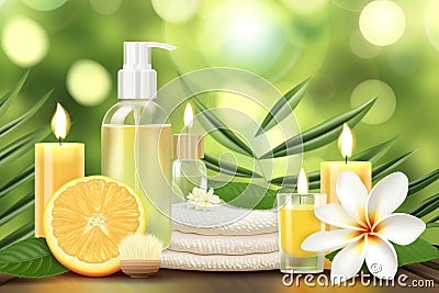Anti aging back massagehydration lock spray. Skincare anti aging skincare ritualperfume creation Foam. Cream jojoba oil cleanser Stock Photo
