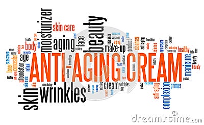 Anti-aging cream Stock Photo