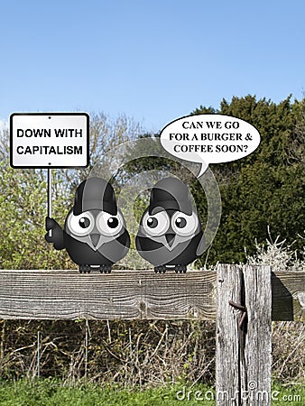 Anti capitalism Stock Photo