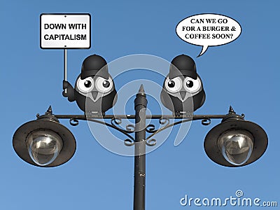 Anti capitalism protest Stock Photo