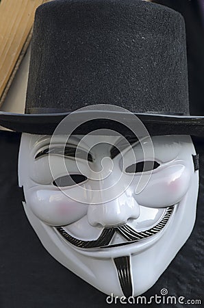 Anti-government mask Editorial Stock Photo