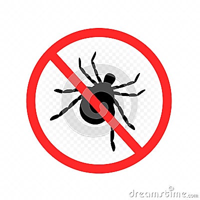 Anti mite label template Vector Illustration