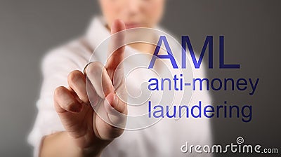 Anti Money Laundering Concept AML Stock Photo