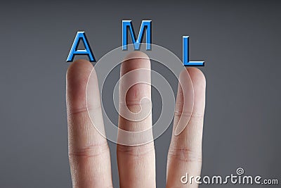 Anti Money Laundering Concept & x28;AML& x29; Stock Photo