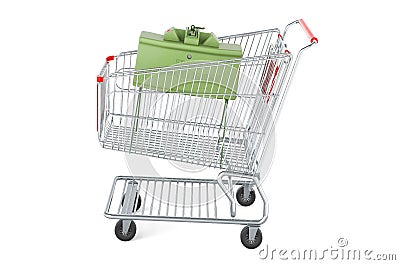 Anti-personnel mine shopping cart. 3D rendering Stock Photo