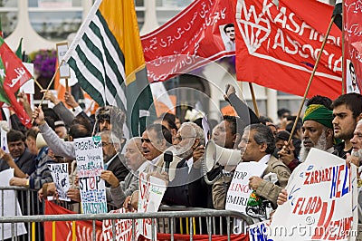 Anti-president demonstration Editorial Stock Photo