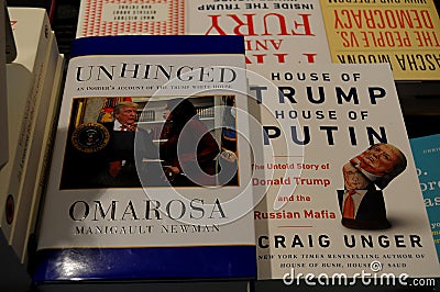 ANTI PRESIDENT TRUMP BOOKS Editorial Stock Photo