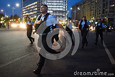 Anti Romania`s top court protest, Bucharest, Romania - 30 May 20 Editorial Stock Photo