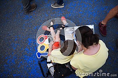 Anti Romania`s top court protest, Bucharest, Romania - 30 May 20 Editorial Stock Photo