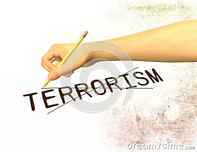 Anti Terrorism Illustration Stock Photo