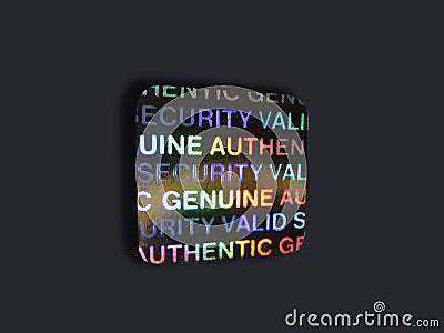 Anti-theft security halogram 2 Stock Photo