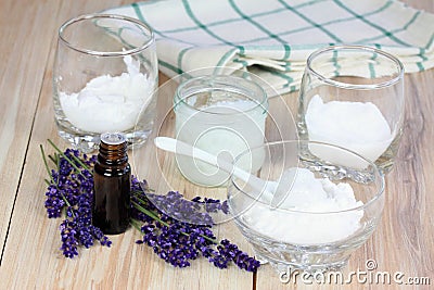 Antibacterial and natural homemade deodorant Stock Photo