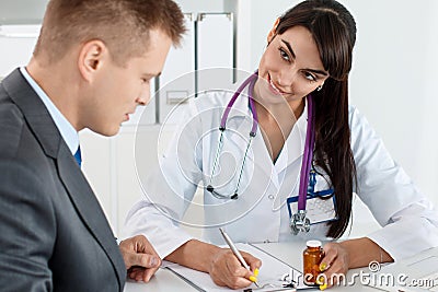 Antidepressant or man sexual potency cure Stock Photo