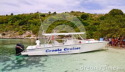 Antigua - Creole Cruises Bird Island Editorial Stock Photo