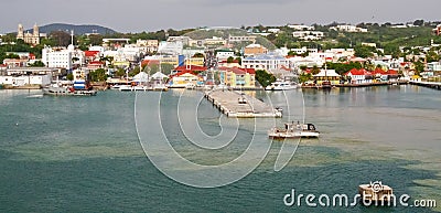 Antigua - St. Johns Harbor Editorial Stock Photo