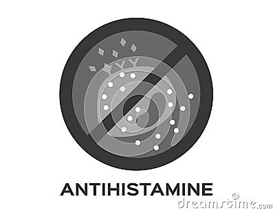 Antihistamine icon vector Vector Illustration