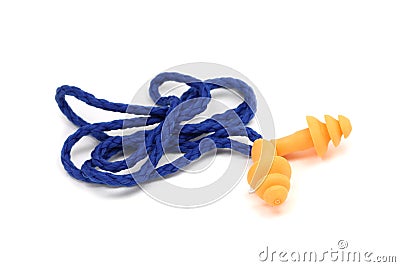 Antinoise ear plugs Stock Photo