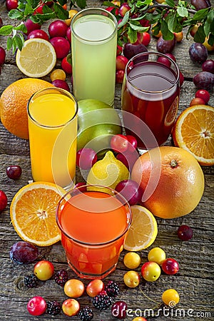 Antioxidant juices Stock Photo