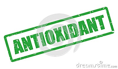 Antioxidant vector stamp Vector Illustration