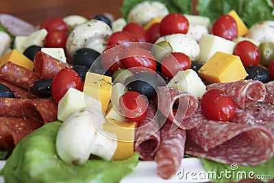 Antipasto Platter Stock Photo