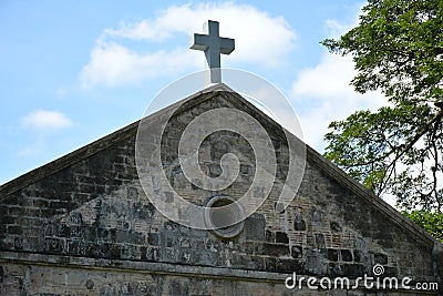 Bosoboso church facade in Antipolo City, Philippines Editorial Stock Photo