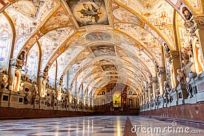 The Antiquarium in the Residenz palace, Munich, Bavaria, Germany Editorial Stock Photo