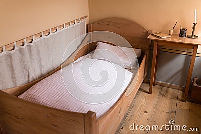 Antiquated bedroom Stock Photo