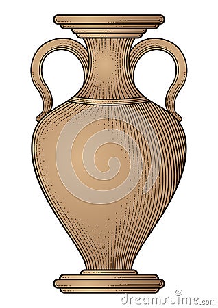 Antique amphora Vector Illustration